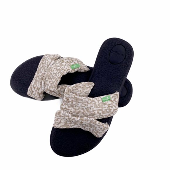 Sanuk 1099409 Womens Black Slide Sandals Size US 7 - Picture 3 of 7